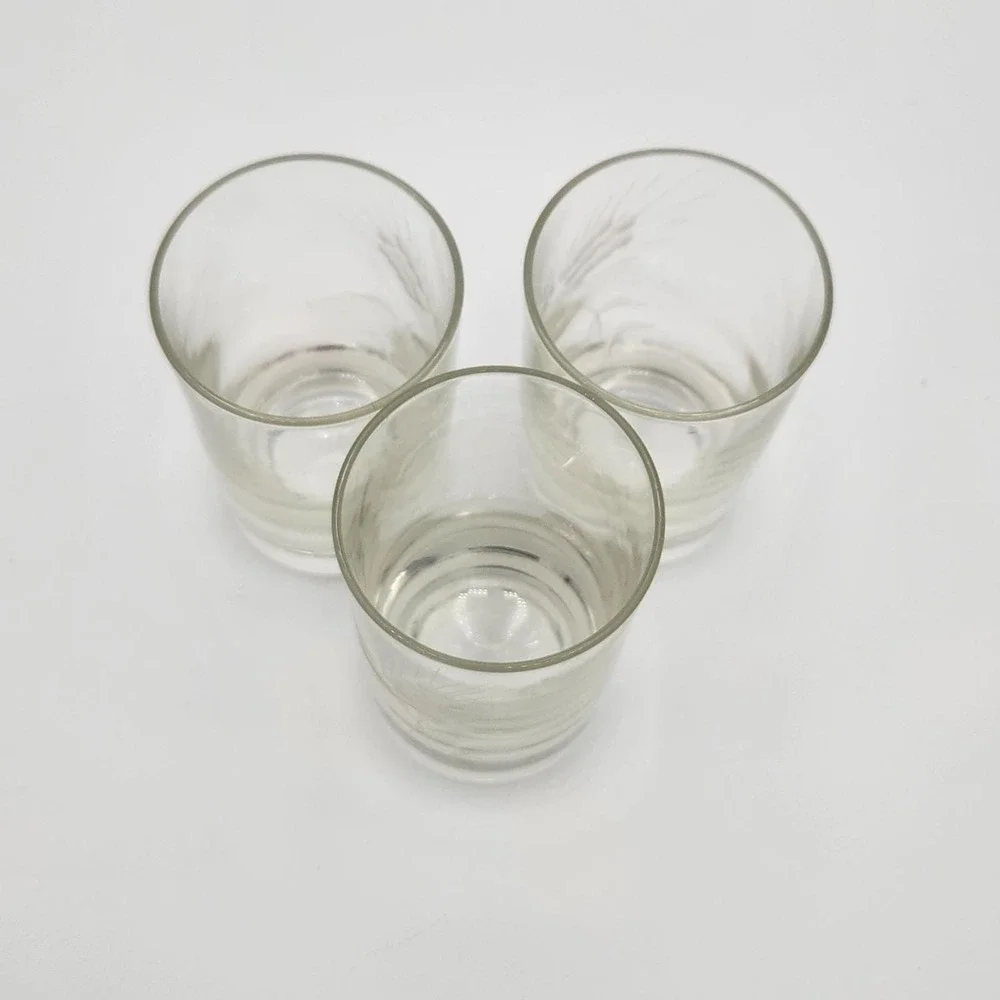Vintage Javit Fine‎ Crystal, Clear Wheat Juice Glasses